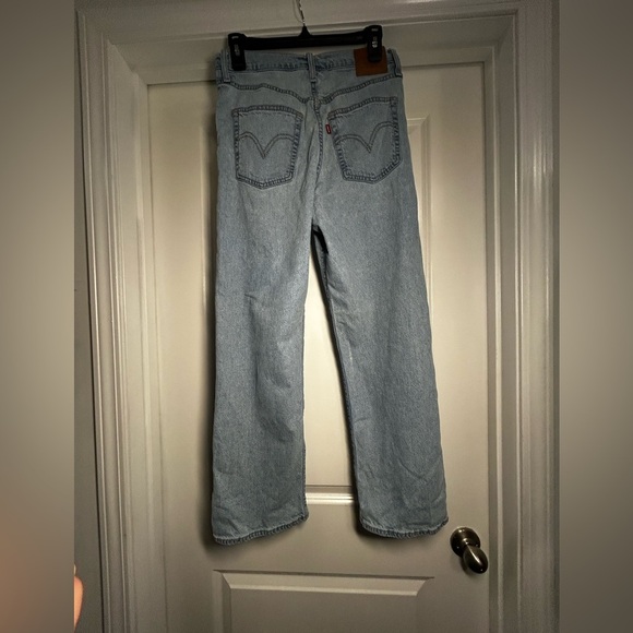 Levi's Ribcage Straight Ankle Light Blue Women's Jeans-27" - Picture 5 of 7